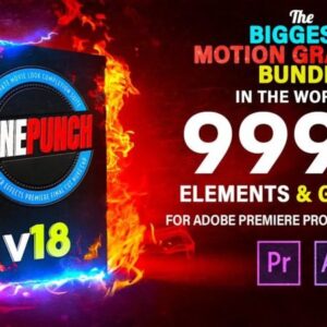 CINEPUNCH BUNDLE v18 – Premiere Transitions I Color Looks I Sound FX I 9999+ Elements